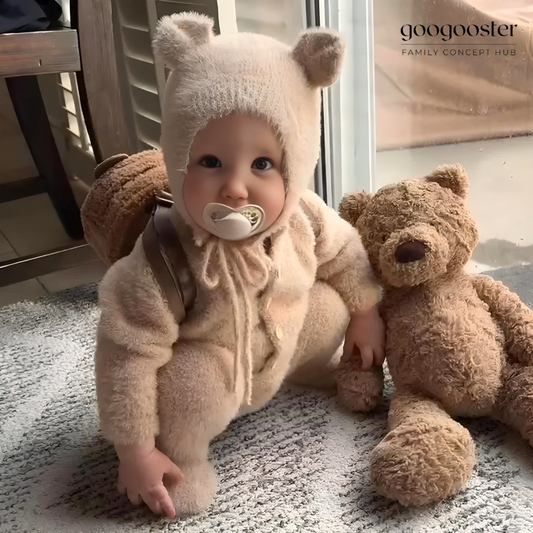 Baby Bear Outfit - Onesie and Hat